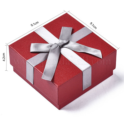 10 Pcs Red Jewelry Gift Boxes 9*7*5 Cm Gift Packaging Box With Lids Bowknot  And Ribbon Small Jewelry Boxes For Wrap Gift Boxes For Rings Earrings  Necklaces Bracelet