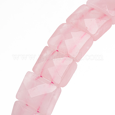 Bracelets extensibles en quartz rose naturel&nbsp;BJEW-F406-B04-1