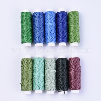 Polyester Waxed Color Thread Leather Stitching