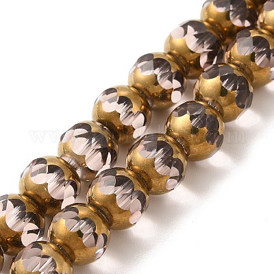 Clear Glass Beads, 8mm Faceted Round - Golden Age Beads