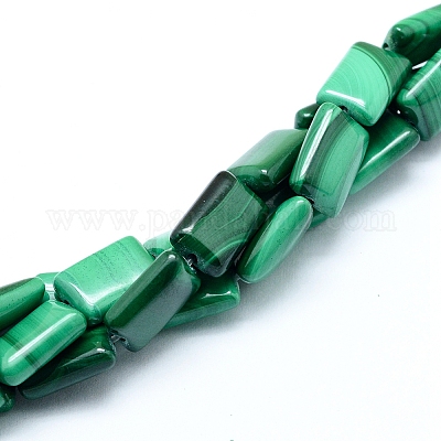 Natur Malachit Perlen Stränge&nbsp;G-D0011-03-8x12mm-1