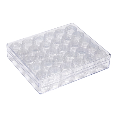 Small Plastic Storage Box W/ Flip Top Boxes 6 X 4 Clear Container With 24 2  Flip Top Boxes Small Bead Storage, Seed Bead Organizer 