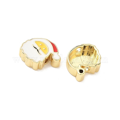 Weihnachts-Messing-Emaille-Perlen&nbsp;KK-I474-G05-1