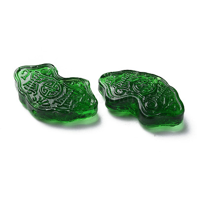 Perle di lampwork irregolari fatte a mano trasparenti&nbsp;LAMP-T017-11B-1