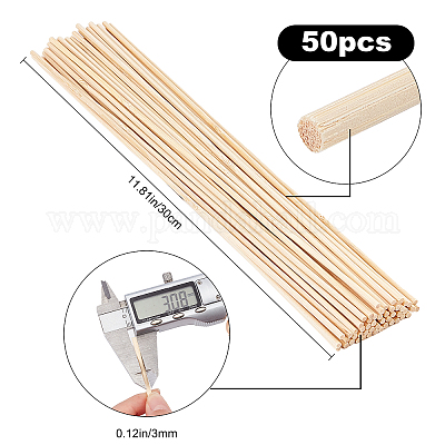 Wholesale GORGECRAFT 50PCS Balsa Wood Sticks 1/8 Inch Round Wooden Dowels  Rod Strips 12 Long Natural Craft Sticks Bulk for Crafting Projects Tiered  Cakes House Aircraft Ship Boat Arts DIY Ornaments 