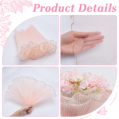 2 sac de tissu d'emballage de fleurs en organza en gros pour création de bijoux