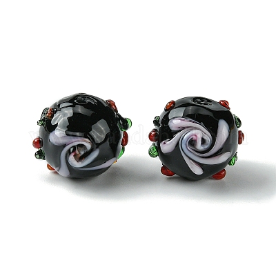 Fatti a mano perle di vetro irregolari&nbsp;FOIL-B001-08A-1