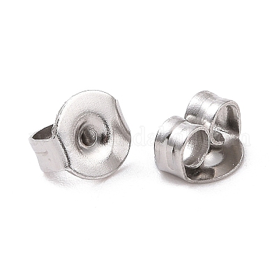 Silicone Slider Earring Backs (Disk) Sterling Silver (Pair)