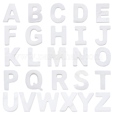 PandaHall Elite 26 Style Alphabet Letter Beads, A-Z Letter Charms
