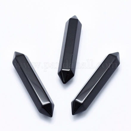 Natural Obsidian No Hole Beads G-G760-J05-1