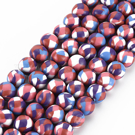 Chapelets de perle en pâte polymère manuel CLAY-N008-054-02-1