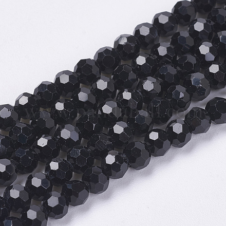 Chapelets de perles en verre opaques EGLA-F120-NC04-1