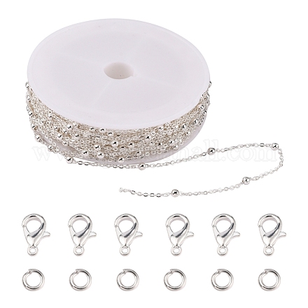 Kit de fabrication de collier de bracelet de chaîne de bricolage DIY-YW0005-92S-1