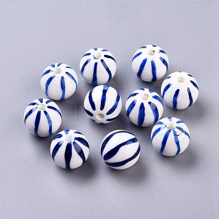 Handmade Porcelain Beads PORC-Q212-14mm-4-1
