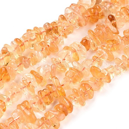 Chapelets de perles de citrine naturelle X-G-F666-03-1