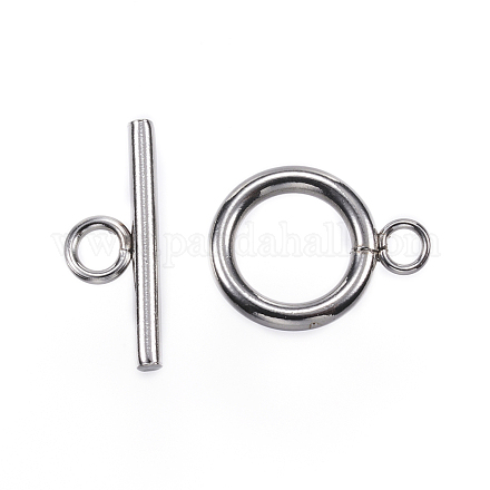 304 Stainless Steel Toggle Clasps STAS-F040-40A-P-1