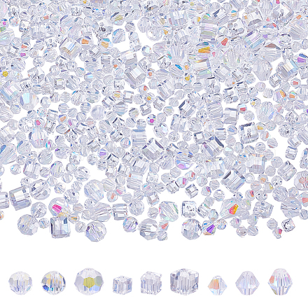 Arricraft alrededor de 828 pieza de cuentas de vidrio galvanizado EGLA-NB0001-23-1