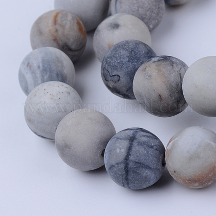 Fili di perline di diaspro policromo naturale/pietra di picasso/diaspro picasso X-G-Q462-10mm-02-1