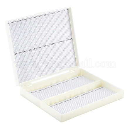 1 x Aufbewahrungsbox aus Kunststoff für Mikroskopobjektträger&nbsp;CON-OC0001-39-1