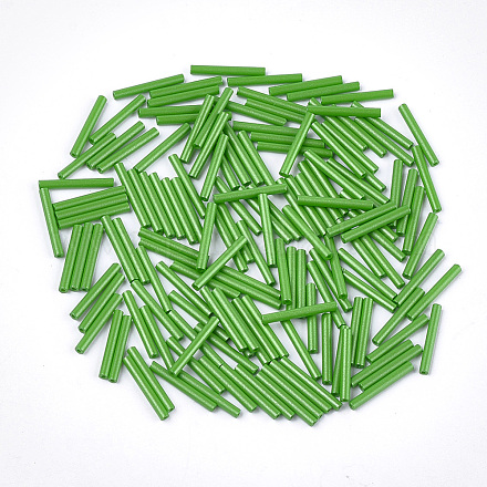Baking Paint Glass Bugle Beads SEED-S023-10A-02-1