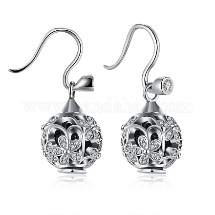 925 Sterling Silver Earrings EJEW-BB17729-1