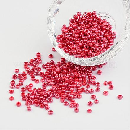 DIY Craft Beads 8/0 undurchsichtige Farben glänzten runde Glasperlen X-SEED-A012-3mm-125B-1