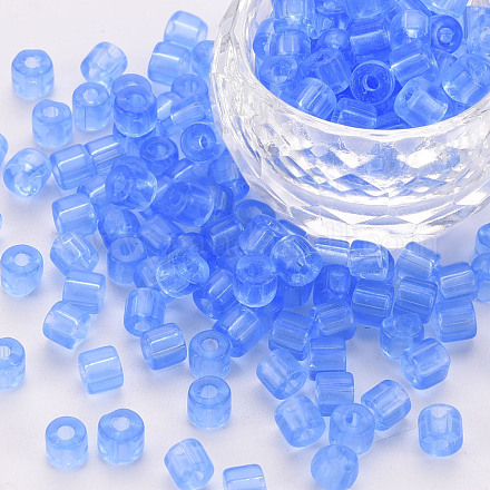 Perles de bugle de verre transparent SEED-S050-C-001-1
