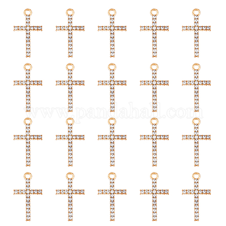 Подвески со стразами из сплава FIND-HY0002-39-1