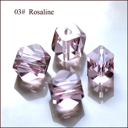 Abalorios de cristal austriaco de imitación SWAR-F084-6x6mm-03-1