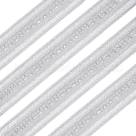 BENECREAT 5 Yards Filigree Polyester Ribbon DIY-BC0010-03A-1