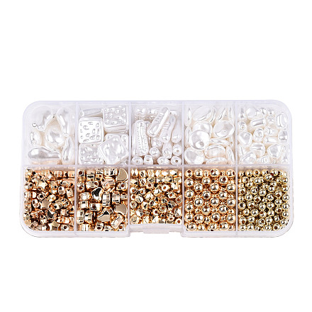 Kit de recherche de fabrication de bijoux en perles abs et acryliques DIY-N0012-06-1