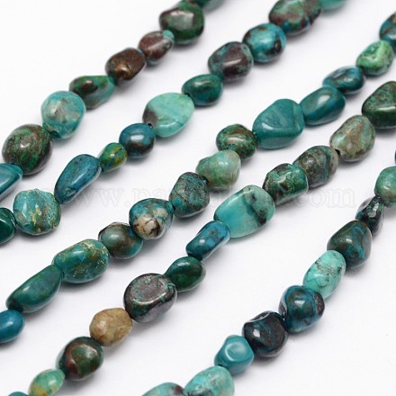 Nuggets Natural Chrysocolla Beads Strands G-N0164-10-1