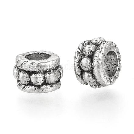 Perles en alliage de style tibétain TIBEB-Q067-43AS-RS-1