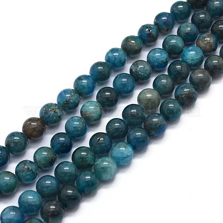 Chapelets de perles en apatite naturelle G-F591-01-1