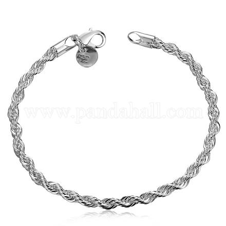 Unisex Brass Rope Chain Bracelets BJEW-BB12571-1
