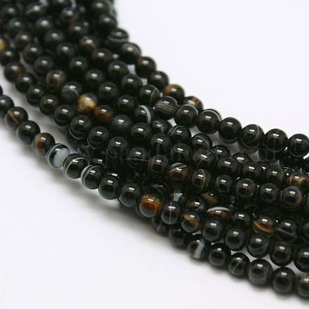 Chapelets de perles d'agate naturelle X-G-A130-2mm-K01-1