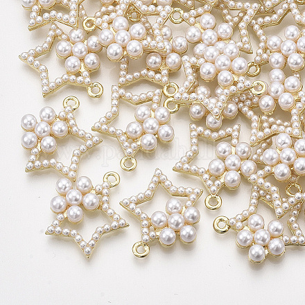 Pendenti di perle imitazione plastica abs X-PALLOY-T071-037-1