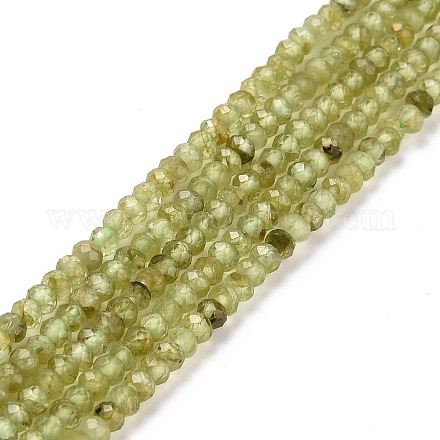 Natürlichen Peridot Perlen Stränge G-E591-05-1