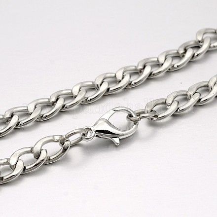 Collares de cadena retorcida de cadena de latón MAK-J009-23P-1