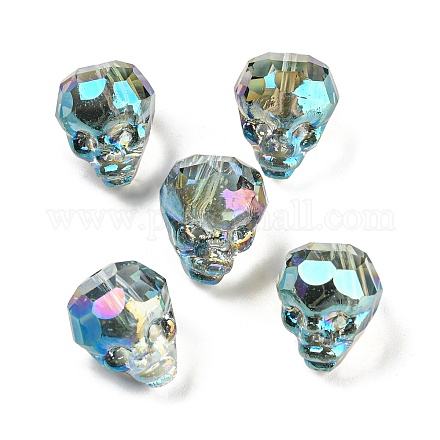 Galvanoplastie perles de chalumeau faites à la main transparentes LAMP-K038-01C-1