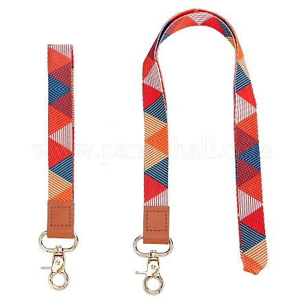 AHANDMAKER 2Pcs 2 Style Polyester Cord Mobile Accessories MOBA-GA0001-02-1