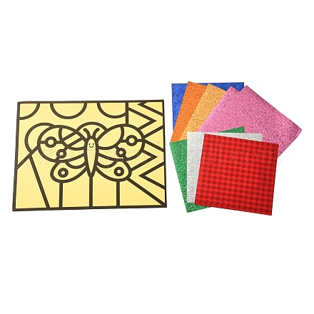 Rectangle Spot Color Stickers DIY-A009-12B-1