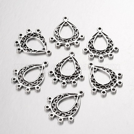 Antique Silver Tibetan Style Chandelier Component Links for Drop Dangle Earring Making X-EA433Y-NF-1