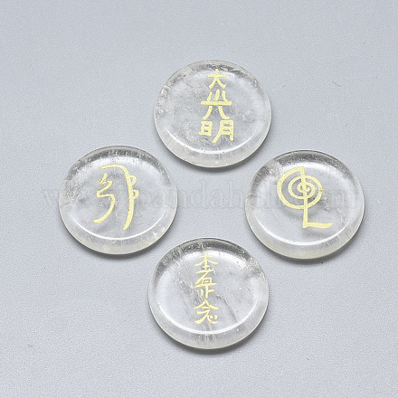 Cabujones de cristal de cuarzo sintético G-T122-36A-1
