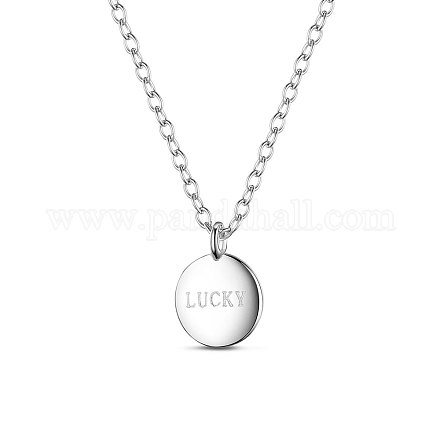 Shegrace simple elegante collar de plata de ley 925 JN504A-1