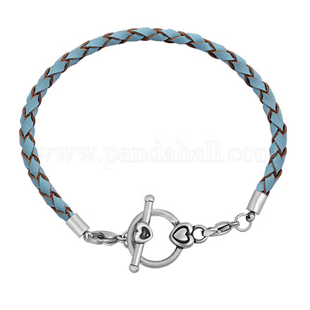 Braided Leather Cord Bracelet Makings MAK-M021-06-A-1