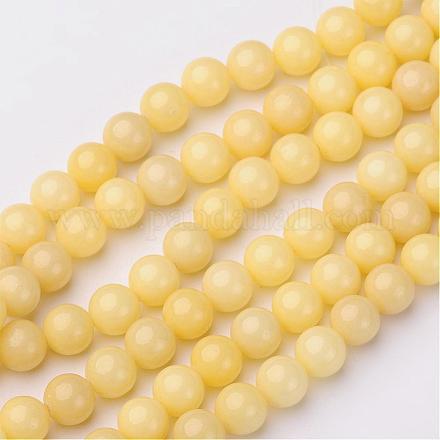 Chapelets de perles en jade Mashan naturel G-K151-10mm-45-1