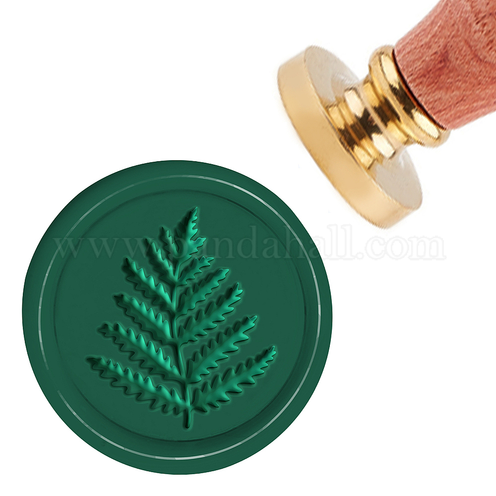 Shop CRASPIRE Wax Seal Stamp Ferns 3D Embosser Sealing Stamp Heads with