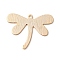 Brass Pendants, Dragonfly, Real 18K Gold Plated, 21.5x26.5x0.8mm, Hole: 1.4mm