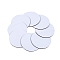 Rubber Coasters, Cup Mats, Flat Round, White, 95x3mm